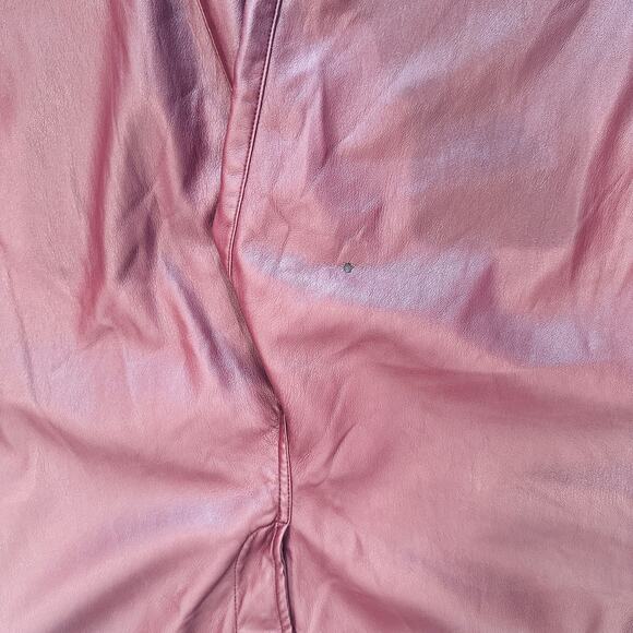 Joe's Jeans Burgundy Faux Leather Pants Size 31 Wide Leg Trouser Designer $198 - Picture 8 of 9